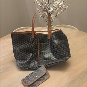 Stylish Black and Brown Tote Bag